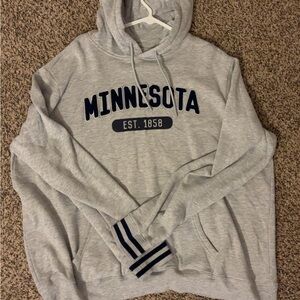 Minnesota EST. 1858 Gray Pullover Hoodie Sweatshirt